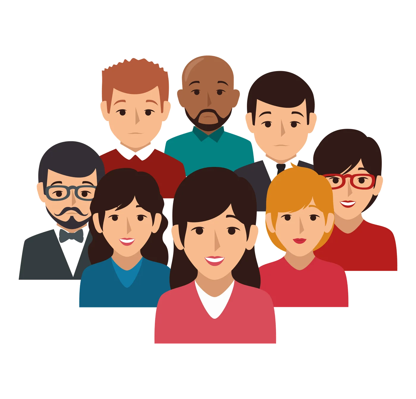 A group of different people